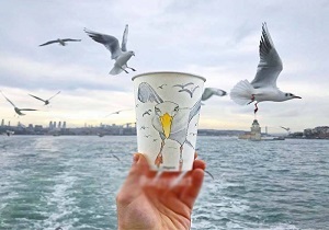 هنرنمایی خلاقانه با لیوان کاغذی+تصاویر