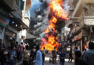 حمله موشکی گروه‌های تروریستی به ریف دمشق