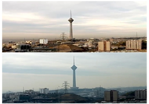 تفاوت هوای صبح و ظهر تهران + فیلم