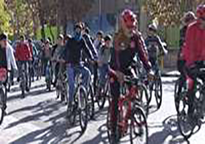 همایش دوچرخه سواری در مهاباد