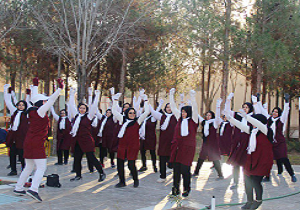 برگزاری همایش ورزش صبحگاهی در پارک وحدت امامشهر یزد