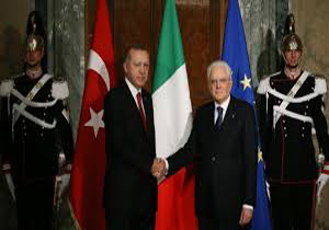 دیدار روسای جمهور ترکیه و ایتالیا در رم