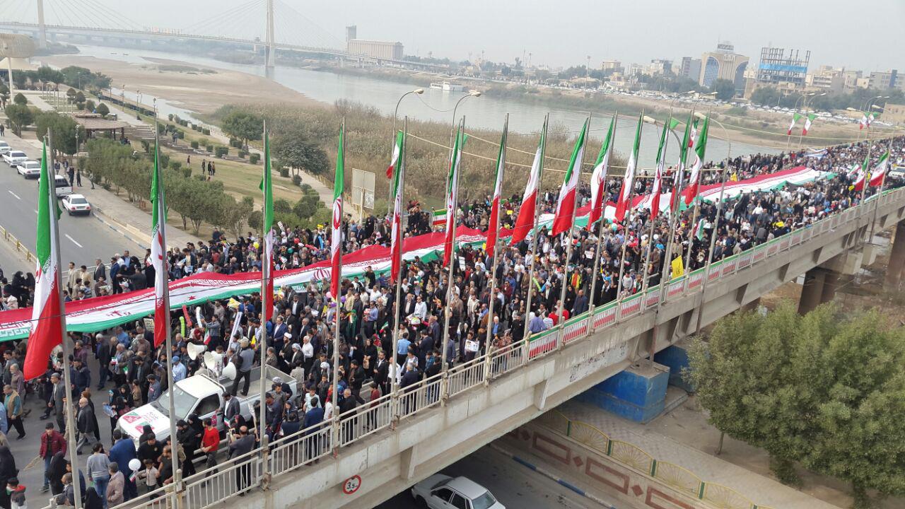 تشکر از مردم برای حضور در راهپیمایی ۲۲ بهمن