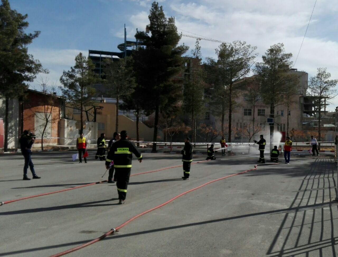 برگزاری مسابقات ورزشی ویژه آتشنشانان در کرمان