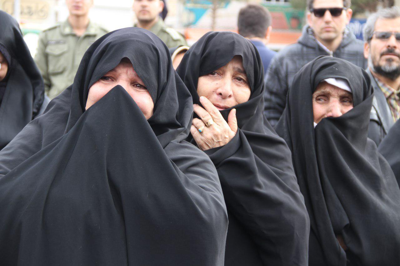 تشیع سه شهید گمنام در تربت جام + تصاویر