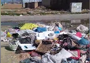 نمای زشت زباله‌ها در حاشیه خیابان شهرستان کوهدشت + فیلم