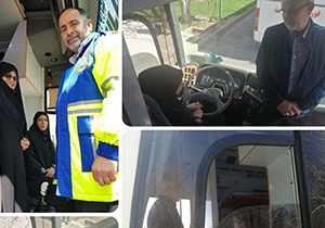 اولین راننده اتوبوس آمبولانس اورژانس زن در ایران است درناوگان نوروزی