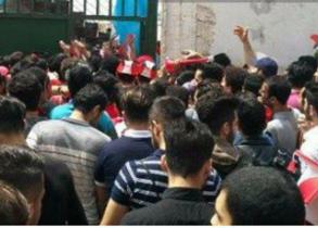 حضور هواداران سپیدرود در ورزشگاه شهید عضدی رشت