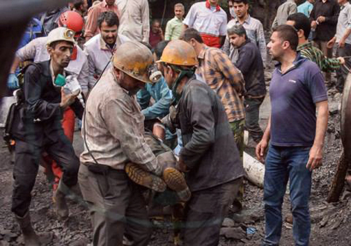 تصاویری از انفجار معدن ذغال سنگ آزادشهر
