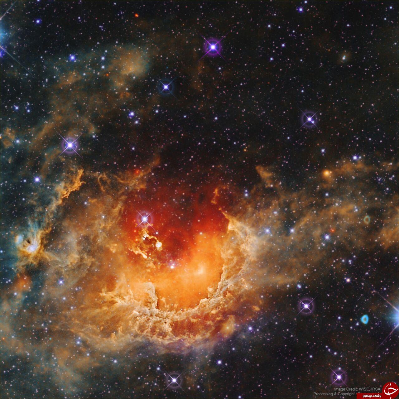عکس روز ناسا / ترکیب ستاره‌ها در سحابی Tadpole