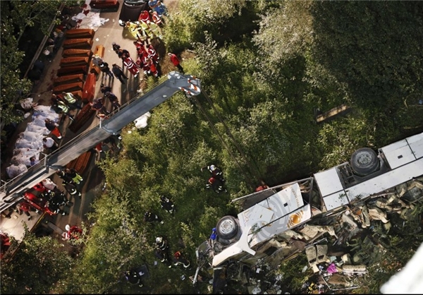 تصادف اتوبوس حامل گردشگران در جنوب غرب ترکیه