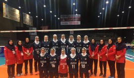 پیروزی سه برصفر بانوان والیبال ایران برابر مالزی
