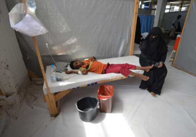 افزایش شمار قربانیان وبا در یمن به 184 نفر/ کمک 2 میلیون دلاری یونیسف برای مبارزه با این بیماری