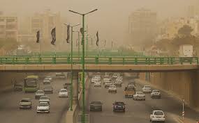 وجود گرد و غبار محلی در آسمان همدان