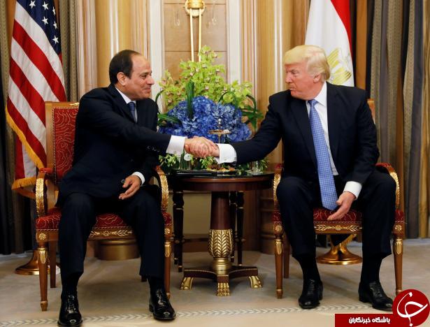 پاچه‌خواری رئیس جمهور مصر از ترامپ