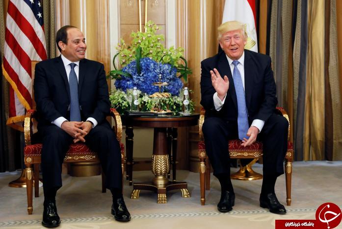 پاچه‌خواری رئیس جمهور مصر از ترامپ