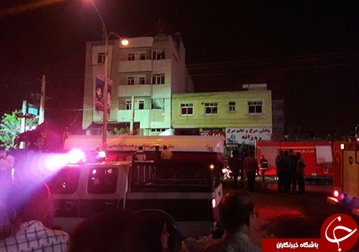 انفجار و آتش سوزی مهیب در شیراز + تصاویر