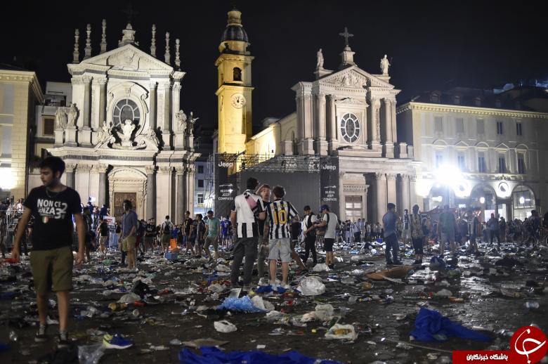 وحشت طرفداران یوونتوس از صدای انفجار در شهر تورین ایتالیا