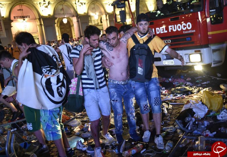وحشت طرفداران یوونتوس از صدای انفجار در شهر تورین ایتالیا