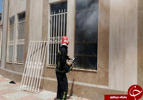 آتش سوزی در دانشگاه آزاد بابل+تصاویر