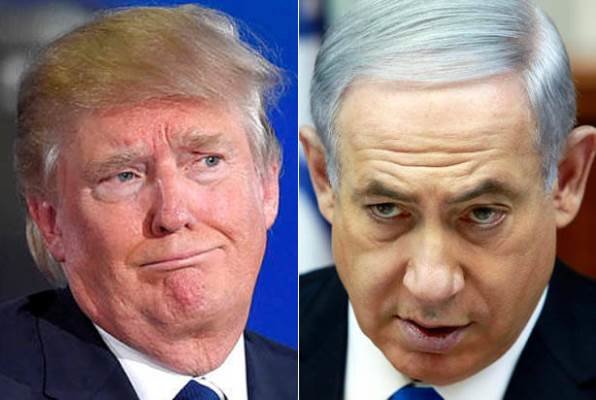 اکراه ترامپ در دست دادن به نتانیاهو + فیلم