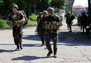 استقرار نیروهای آمریکایی در نزدیکی شهر محاصره‌شده ماراوی در فیلیپین