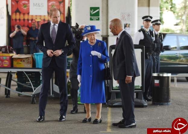 دیدار ملکه انگلیس با بازماندگان حادثه هولناک برج لندن+ تصاویر