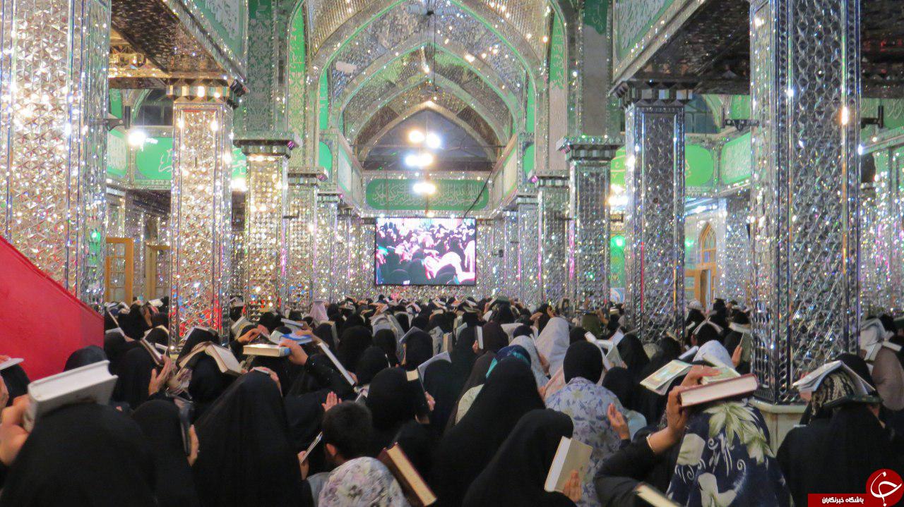 برگزاری مراسم شب قدر در امامزاده حسن + تصاویر