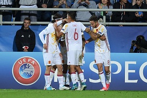 اسپانیا 3 - پرتغال 1/لاروخا نخستین تیم حاضر در نیمه نهایی