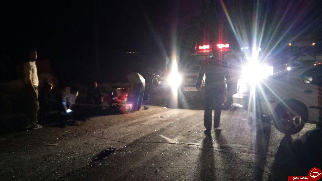 تصادف مرگبار کامیونت با سمند در جاده قدیم همدان + تصاویر