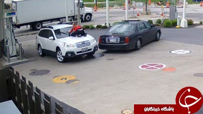 شگرد عجیب دختر جوان برای جلوگیری از سرقت ماشینش + فیلم