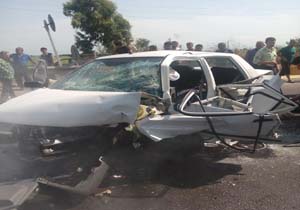 انحراف مرگبار خودرو پراید در محموآباد