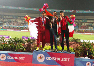 مسابقه دونده فارسی با حریفان در دو قهرمانی آسیا