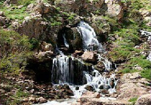 آبشار نره گر از جاذبه های گردشگری شهرستان خلخال + تصویر