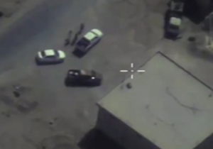 لحظه نابودی خودروهای داعش در سلمیه توسط جنگنده‌های روسی + فیلم