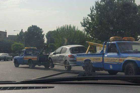 صحنه‌ای عجیب در خیابان های تهران! +عکس