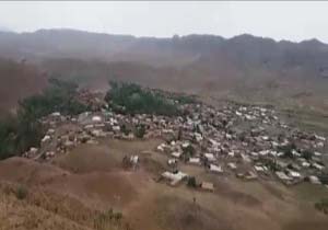 نمایی از روستای ییلاقی منیدر در قاب دوربین + فیلم