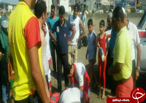 نجات یک نفر از امواج مرگبار خزر