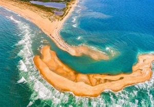 تشکیل یک جزیره جدید در سواحل آمریکا