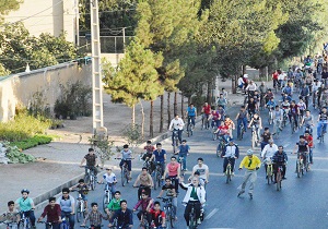 برگزاری همایش دوچرخه سواری سه شنبه های بدون خورو در یزد