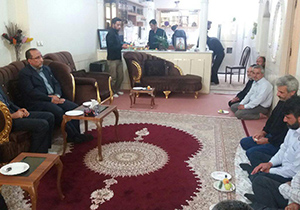 حضور مسؤولان شهرستان نجف‌آباد در منزل شهید محسن حججی