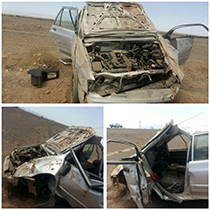 چهار مصدوم بر اثر برخورد خودرو با سگ در آزاد راه نطنز – اصفهان