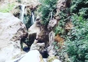 آبشار زیبای دربند در قاب دوربین + فیلم