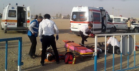 رزمایش ترومایی حین انفجار تروریستی در مهران برگزار شد