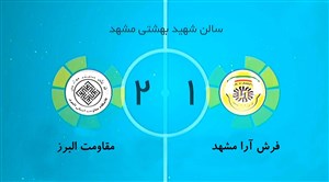 لیگ برتر فوتسال/ پیروزی مقاومت البرز در خانه حریف + فیلم