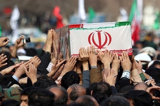تشییع پیکر 5 شهید در مشهد