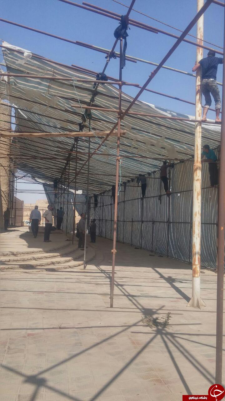 آماده‌سازی حسینیه در خیرآباد + تصاویر