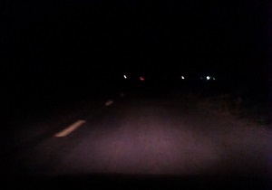 رانندگی در تاریکی مطلق جاده المان + فیلم