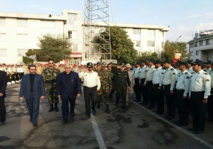 برگزاری صبحگاه مشترک نیروهای مسلح در قرار گاه نیروی انتظامی