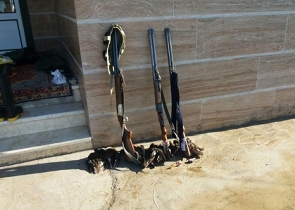 کشف 11 قبضه اسلحه شکاری در گیلان